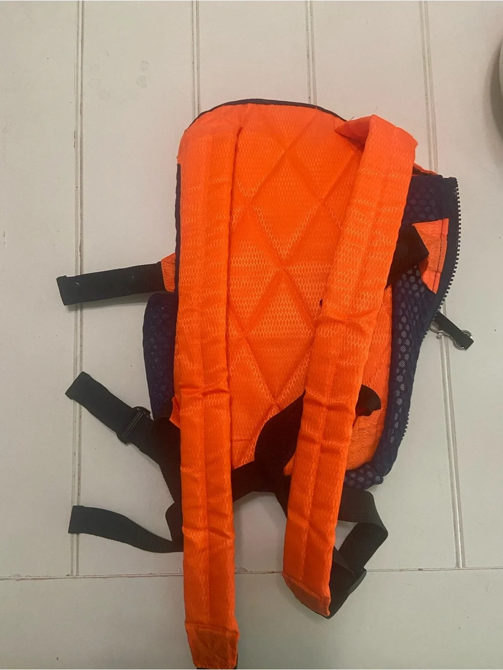 Petmars Dog Backpack - Orange and Navy
